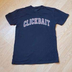 Clickbate Men's Size S, Short Sleeve T-shirt.